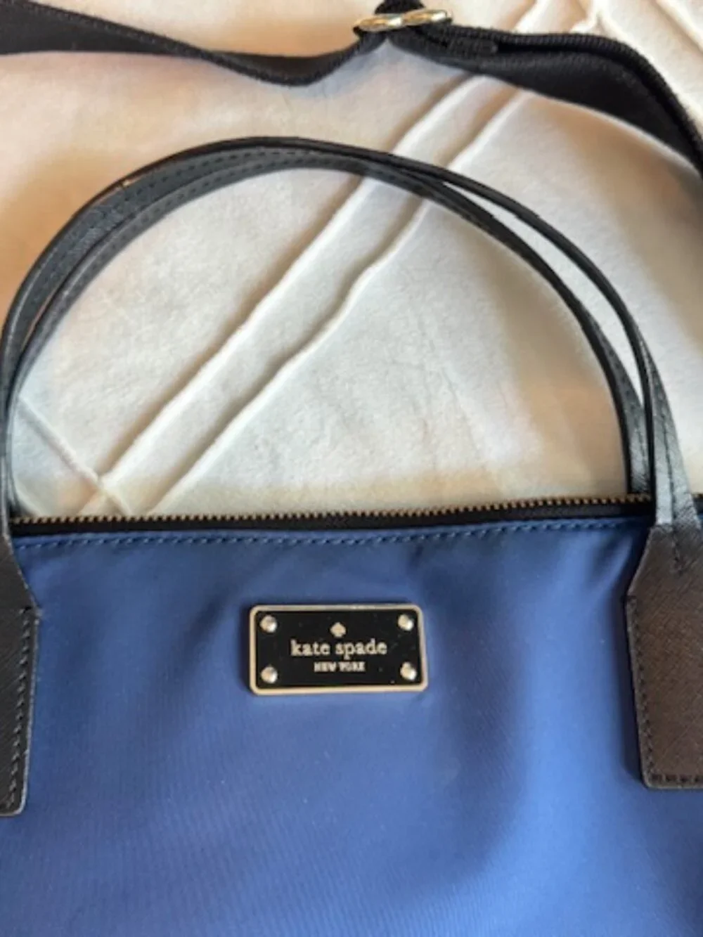 Kate Spade New York Blue Nylon Laptop/Work Tote